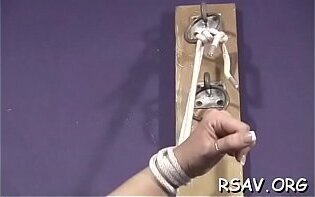 Bitch gets coarse spanking