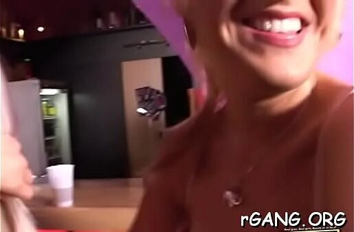 Cute hotties gangbanged