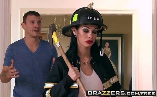 Brazzers Gonna Squirt Putting Fire scene starring Angelina Valentine Pete