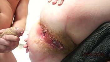 Used Slut Lora gets hairy pussy asshole Smashed