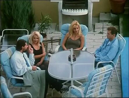 Dirty foursome with italian whores