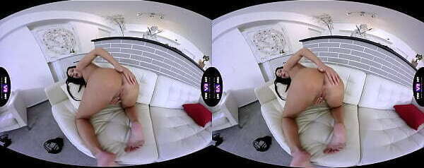 SexLikeReal-Brunette plays with herself