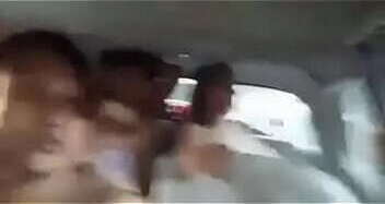 Desi auntie'_s having fun in car