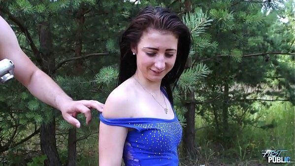 MyFirstPublic Ugly fake agent convince cute young fuck public