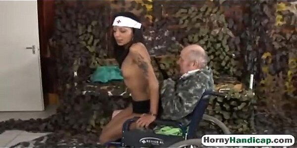 wheelchair fucks stunning brunette nursehi-2