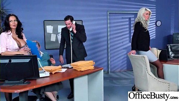 Scene Office With Slut Busty Girl (Ava Addams &amp_ Riley Jenner) video-02
