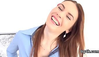 Erotic chick blows dick gets juicy screwed