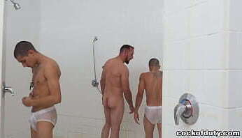 Military Soliders Play Paintball, Slip-and-Slide and Fuck in the Shower!