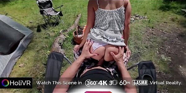 HoliVR Covert Picnic Busty Blonde Fucked Jizzed Outdoor