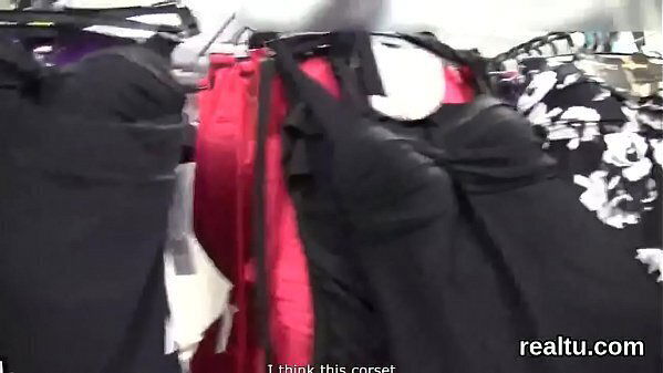 Adorable czech girl seduced hypermarket banged