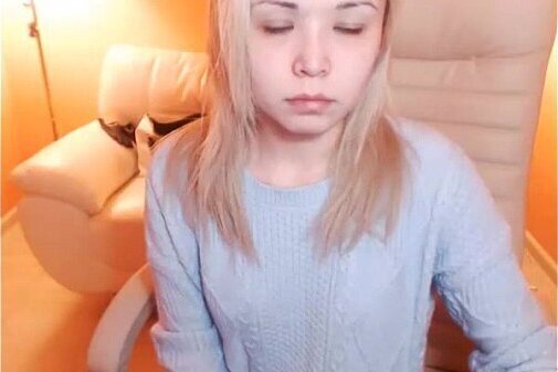 Confused Depressed Blonde Bitch Waiting Your Beautiful Face