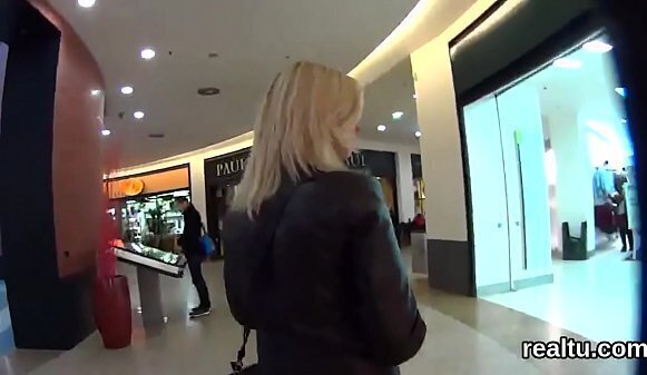 Striking czech teenie seduced hypermarket rode