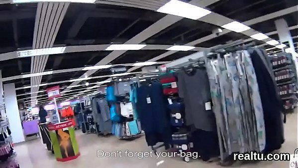Enchanting czech girl tempted mall screwed