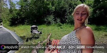 [HoliVR] Busty Hot Blode Fucked and Jizzed Outdoor 360 VR Porn