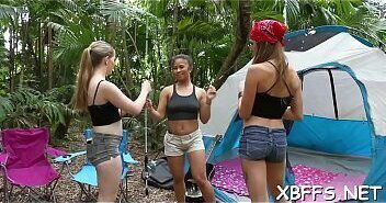 Teens play with lascivious cookies