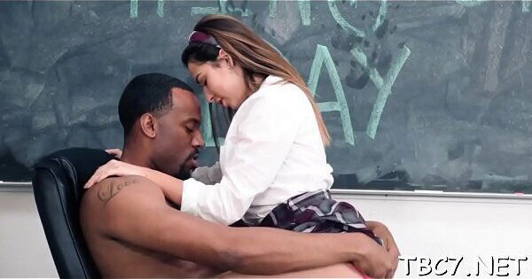 Euro bitch sucks darksome dick