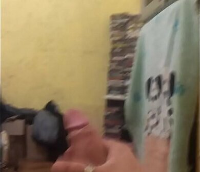 Hetero punhetando gozando