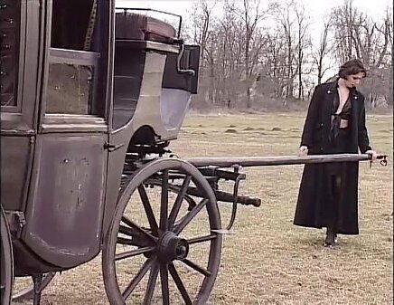 Elegant woman caught jerking pussy fucked jogger