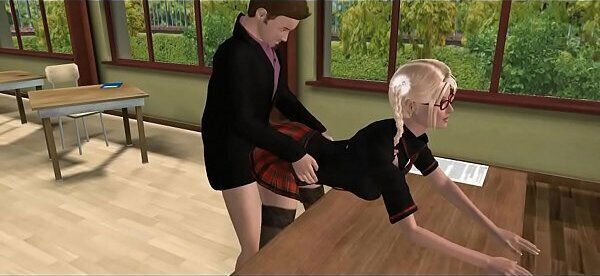 Blonde schoolgirl wanna teacher'_s