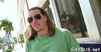 Oral stimulation with horny homosexual stud