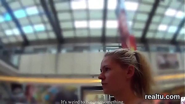 Adorable czech kitten tempted mall fucked