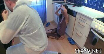 Hard penis enters virgin pussy