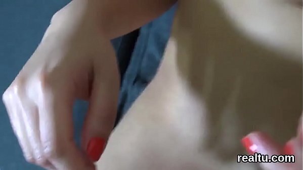 Enchanting czech kitten gets seduced mall poked