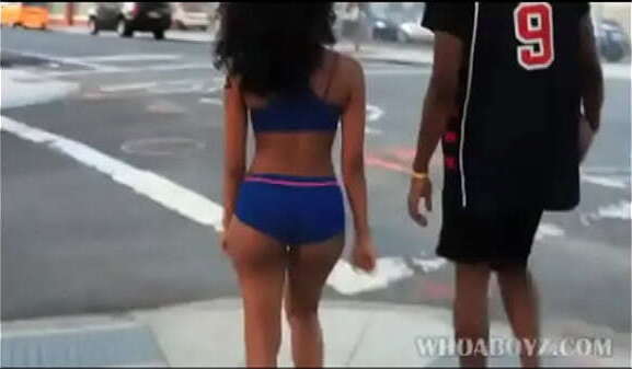 whoaboyz black teen girl playing with black dick after game