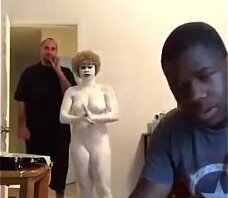 Woman Paints Herself White #whitelivesmatter Full Video Re-upload