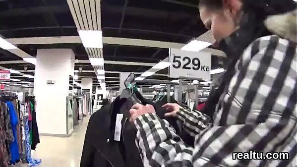 Ravishing czech cutie seduced mall poked