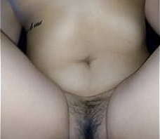 Slow motion bleeding pussy creampie