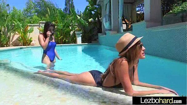 Action With (Chloe Amour &amp_ Raven Rockette) Teen Lesbian Girls clip-14