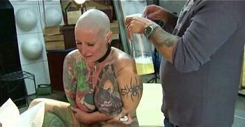 Blackwidow Extreme Head Tattoo