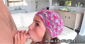 cute girl gives head dick