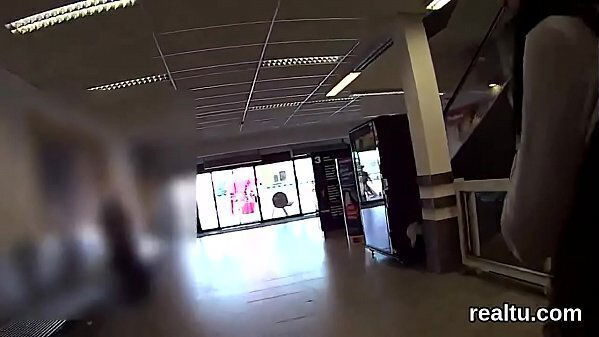 Striking czech teen seduced hypermarket screwed