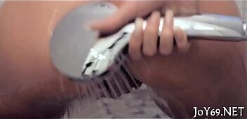 Legal teenager stuffs slit with dildos