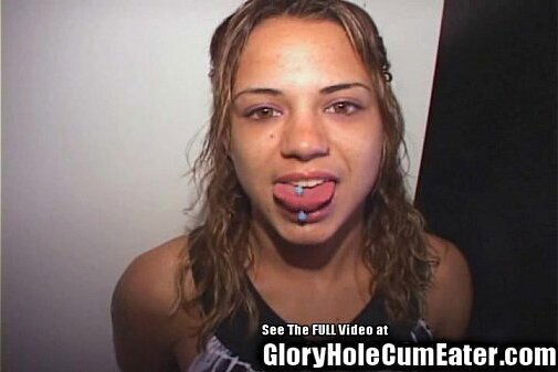 Wild thin latina Bree satisfies strage dicks gloryhole