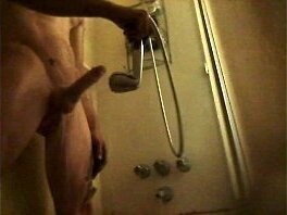Water masturbation solo shower