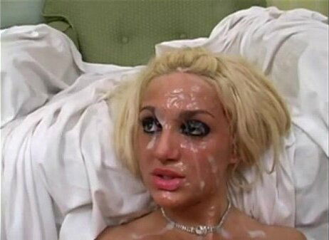 Blonde Dimwit Bukkake