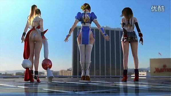 Animation dance不知火舞、蒂法和霞的跳舞