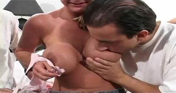 Milf busty Allison gets fucked &amp_ facialized guys