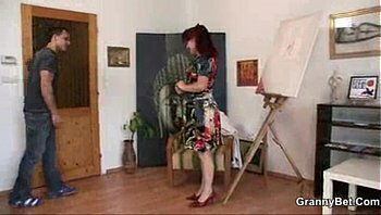 bangs lovely mature paintress XVIDEOS.COM