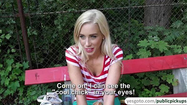 Perfect blonde Nesty sucks fucks strangers hard