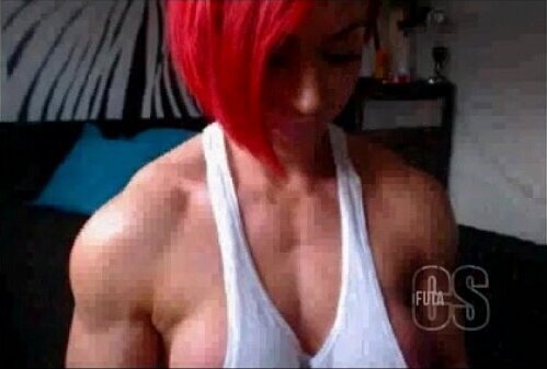 Brooke Black muscular redhead