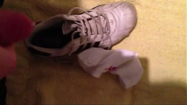 spitting cumming adidas shoes
