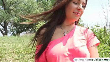 Super cute Russian Ally gets picked stranger fucked