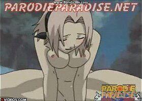 Sakura fucks with Sasuke not to leave