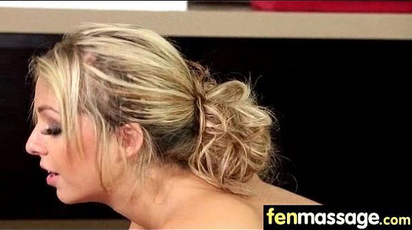 Cute teen fantasy fucking massage table