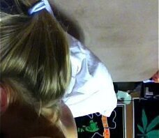 girlfriend riding like champ until bust