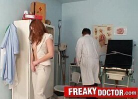 Gorgeous euro redhead Denisa Heaven dirty pussy doctor